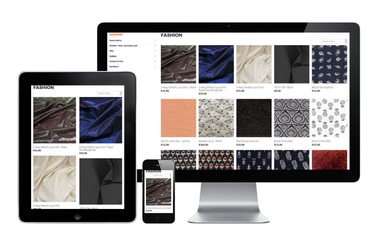 Designer Fabrics - view 3 / Portfolio / Khaztech - Web design and development studio