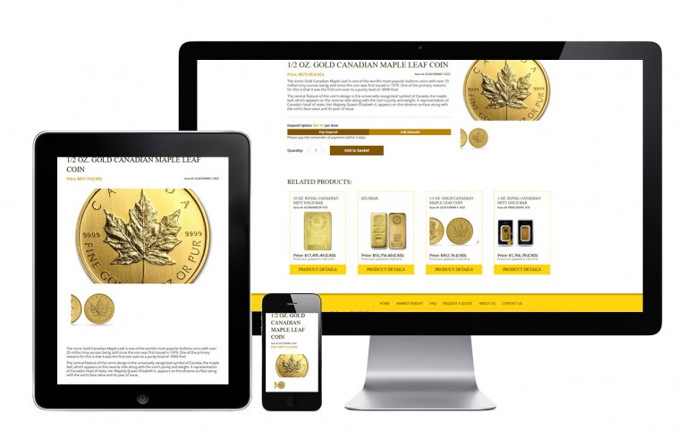 Express Gold Refining Ltd - view 2 / Portfolio / Khaztech - Web design and development studio