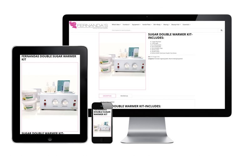 Fernanda’s Beauty Products - view 2 / Portfolio / Khaztech - Web design and development studio