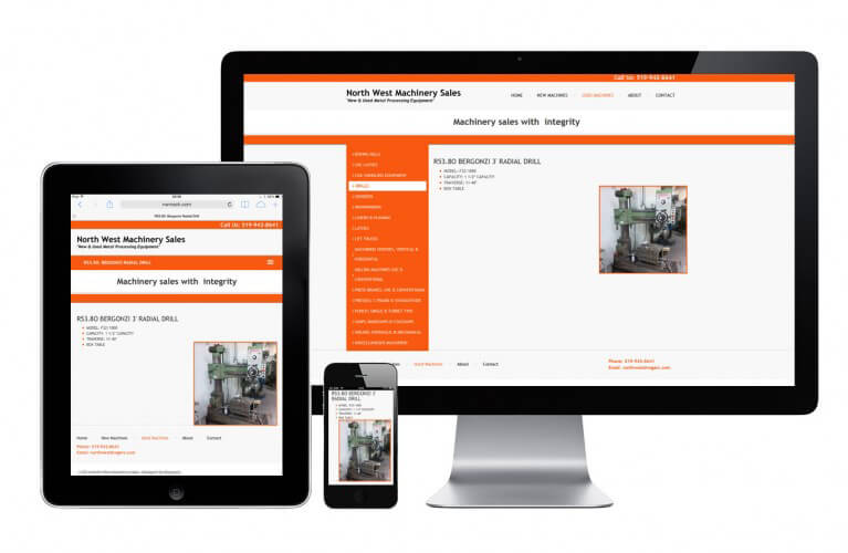 North West Machinery Sales - view 3 / Portfolio / Khaztech - Web design and development studio