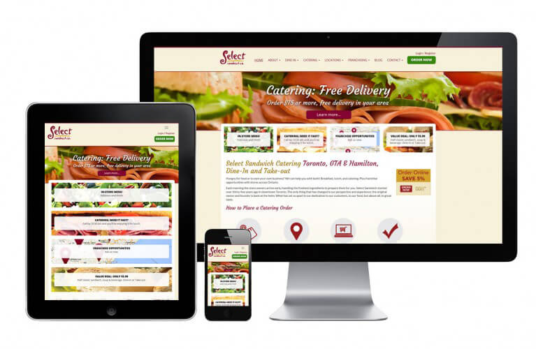 Select Food Services Inc - view 1 / Portfolio / Khaztech - Web design and development studio