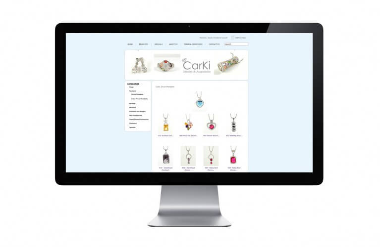 Carki Jewelry & Accessories - view 3 / Portfolio / Khaztech - Web design and development studio