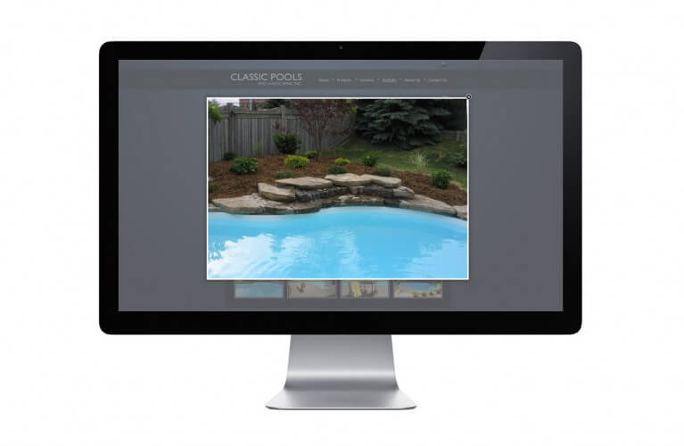 Classic Pools and Landscaping - view 2 / Portfolio / Khaztech - Web design and development studio