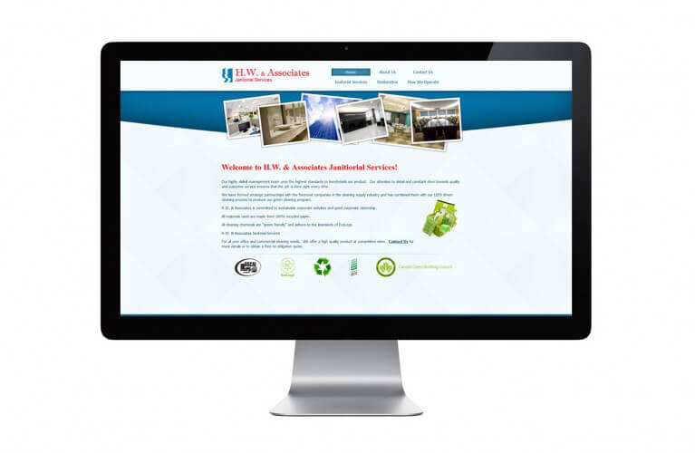 H.W. & Associates Janitorial Services - view 1 / Portfolio / Khaztech - Web design and development studio