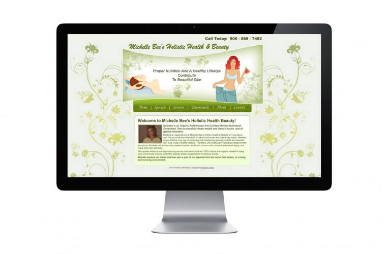 Michelle Bee Holistic Health and Beauty - view 1 / Portfolio / Khaztech - Web design and development studio