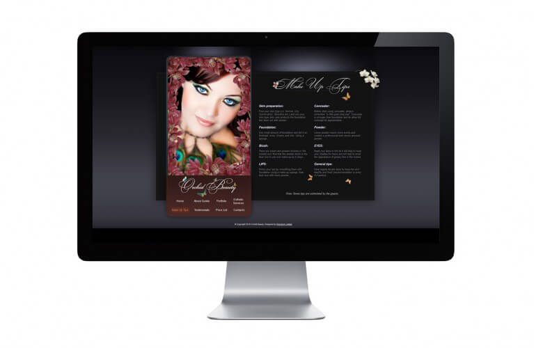 Orchid Beauty - view 3 / Portfolio / Khaztech - Web design and development studio